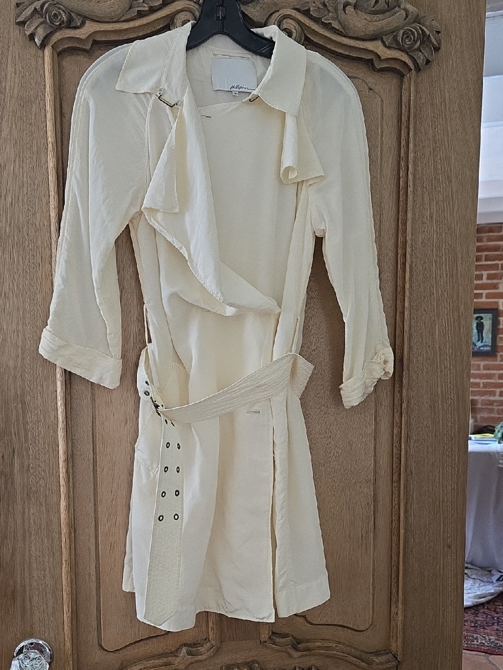 3.1 Phillip Lim Cream Lightweight Trench Dress